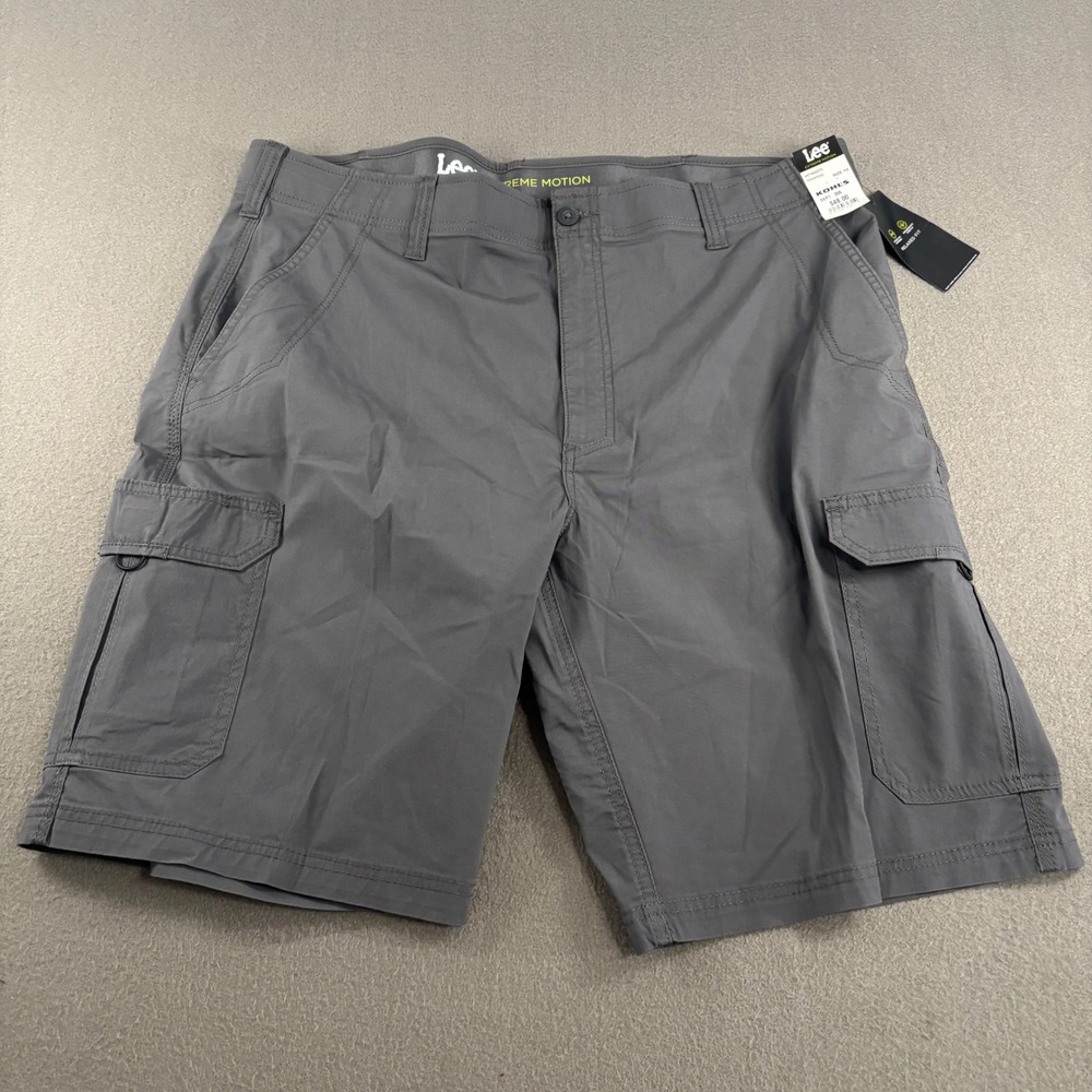 Lee Extreme Motion Cargo Shorts Mens Size 42 Anthracite Gray 102187020